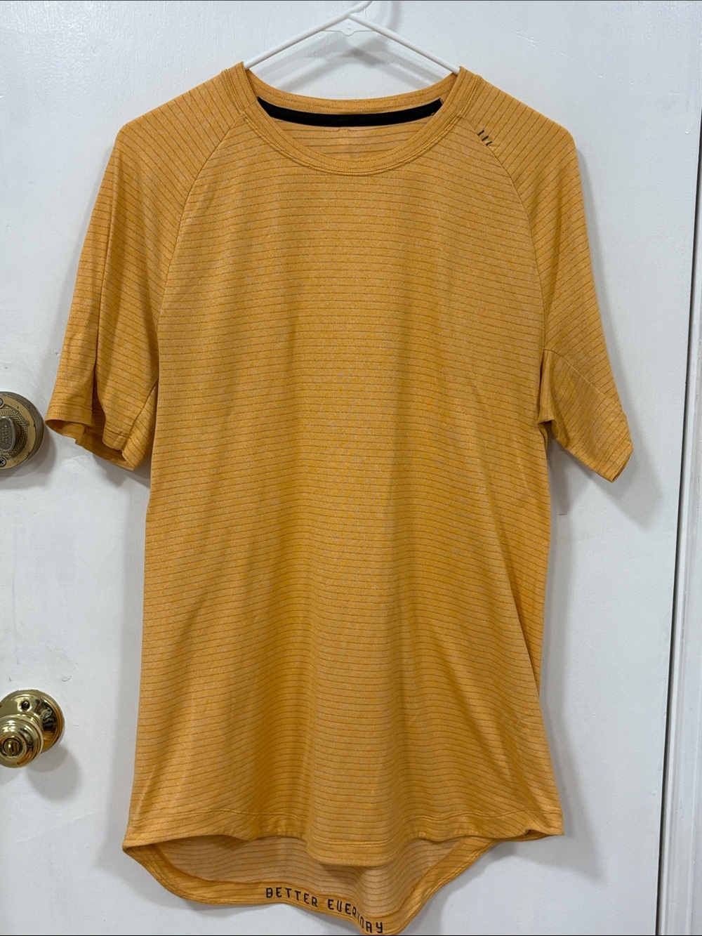 lululemon athletica Men's Short-Sleeve Crewneck Shirt in Mustard